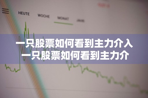 一只股票如何看到主力介入 一只股票如何看到主力介入股价