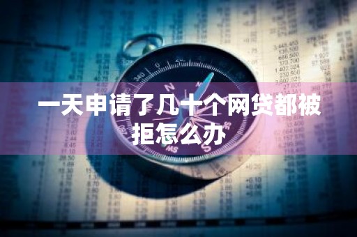 一天申请了几十个网贷都被拒怎么办