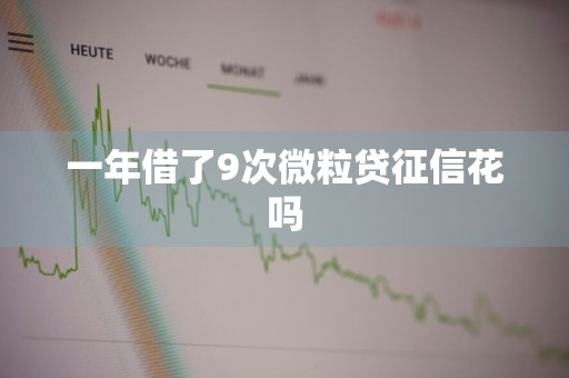 一年借了9次微粒贷征信花吗