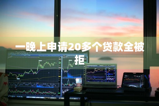 一晚上申请20多个贷款全被拒