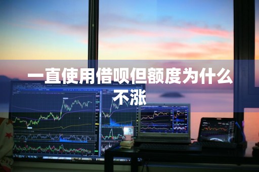 一直使用借呗但额度为什么不涨