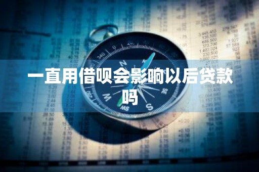 一直用借呗会影响以后贷款吗