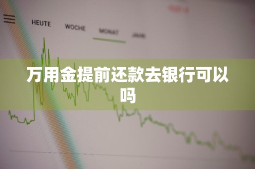 万用金提前还款去银行可以吗