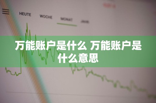 万能账户是什么 万能账户是什么意思