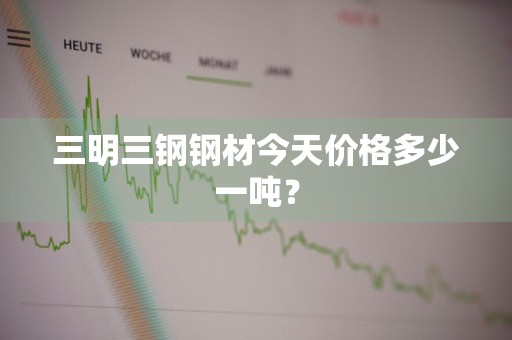 三明三钢钢材今天价格多少一吨？