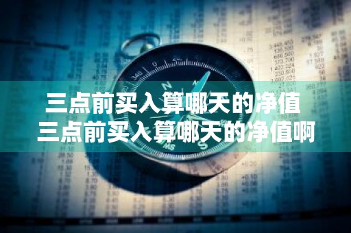 三点前买入算哪天的净值 三点前买入算哪天的净值啊