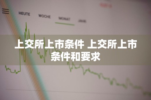 上交所上市条件 上交所上市条件和要求