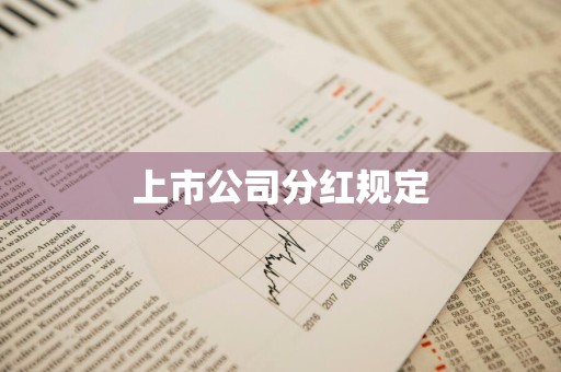 上市公司分红规定