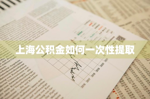 上海公积金如何一次性提取
