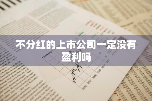 不分红的上市公司一定没有盈利吗