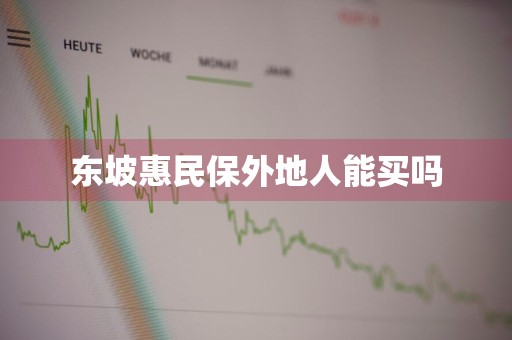 东坡惠民保外地人能买吗