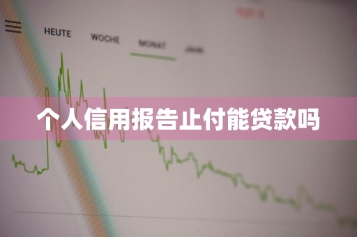 个人信用报告止付能贷款吗