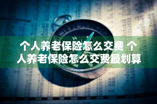 个人养老保险怎么交费 个人养老保险怎么交费最划算