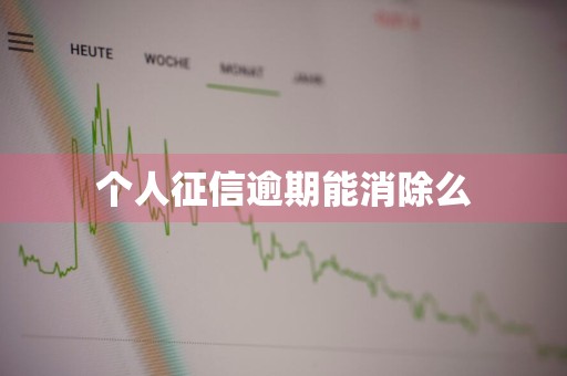 个人征信逾期能消除么