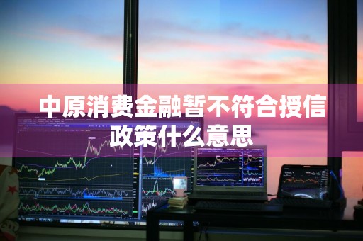 中原消费金融暂不符合授信政策什么意思