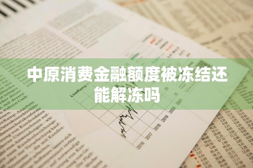中原消费金融额度被冻结还能解冻吗