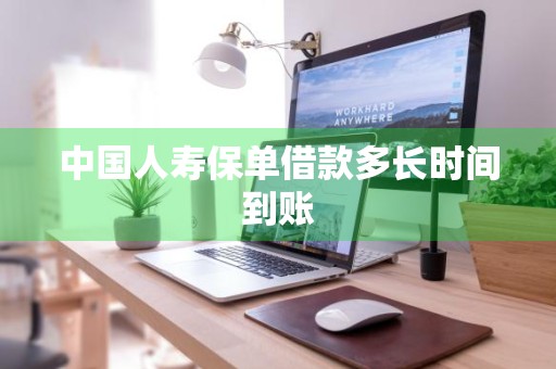 中国人寿保单借款多长时间到账