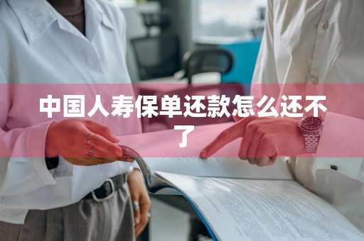 中国人寿保单还款怎么还不了