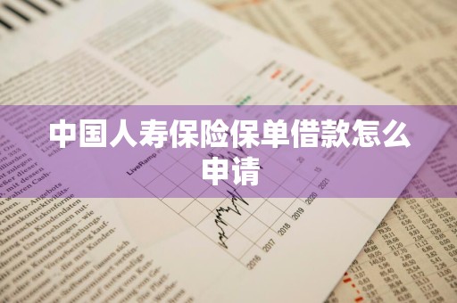 中国人寿保险保单借款怎么申请