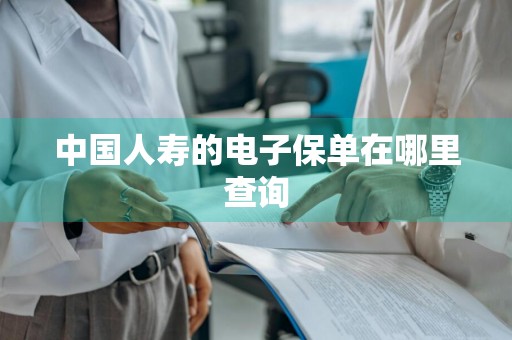 中国人寿的电子保单在哪里查询