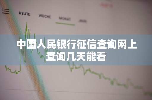 中国人民银行征信查询网上查询几天能看