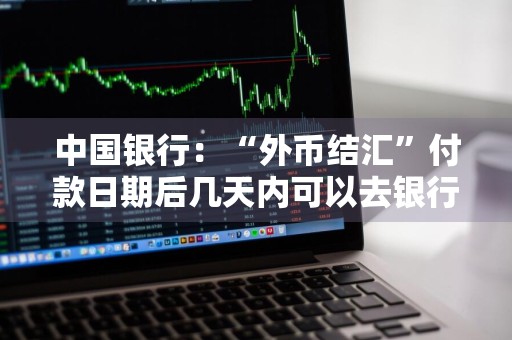 中国银行：“外币结汇”付款日期后几天内可以去银行柜台办理相关手续 