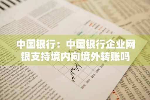 中国银行：中国银行企业网银支持境内向境外转账吗