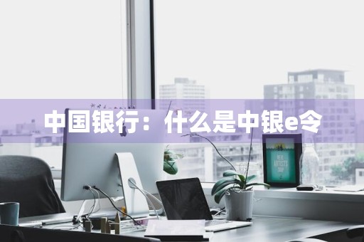 中国银行：什么是中银e令