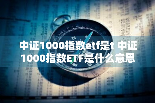 中证1000指数etf是t 中证1000指数ETF是什么意思