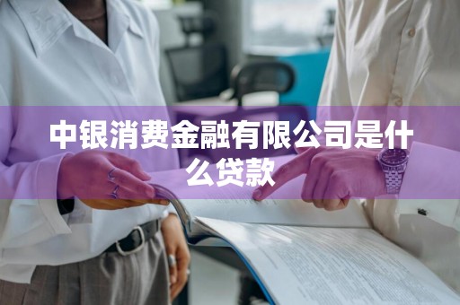 中银消费金融有限公司是什么贷款