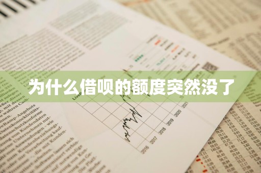 为什么借呗的额度突然没了