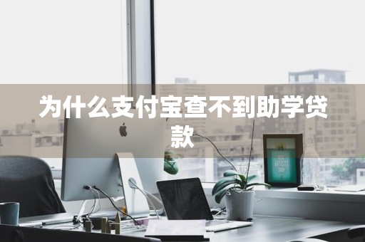 为什么支付宝查不到助学贷款