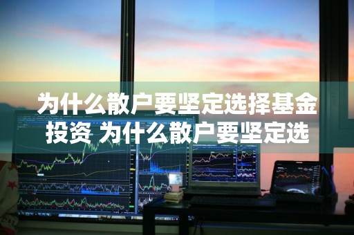 为什么散户要坚定选择基金投资 为什么散户要坚定选择基金投资呢