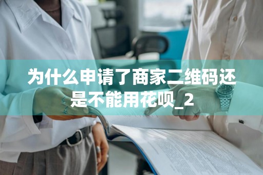 为什么申请了商家二维码还是不能用花呗_2