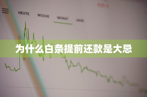 为什么白条提前还款是大忌