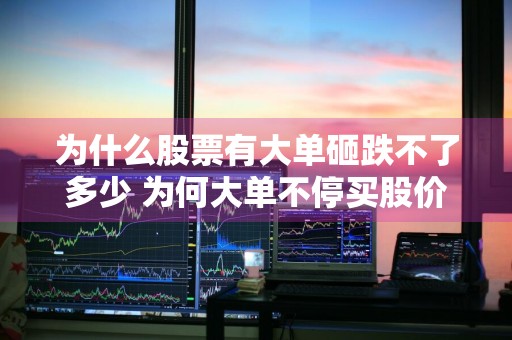 为什么股票有大单砸跌不了多少 为何大单不停买股价下跌