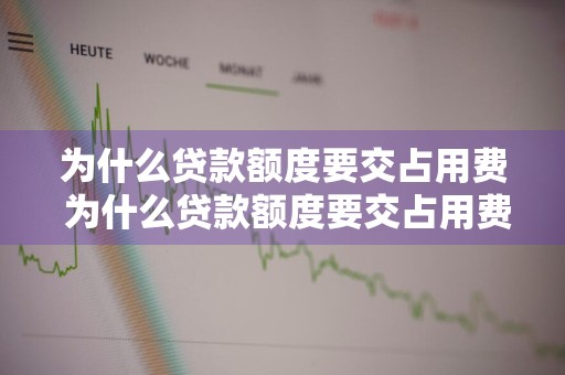 为什么贷款额度要交占用费 为什么贷款额度要交占用费呢