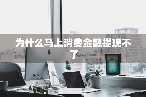 为什么马上消费金融提现不了