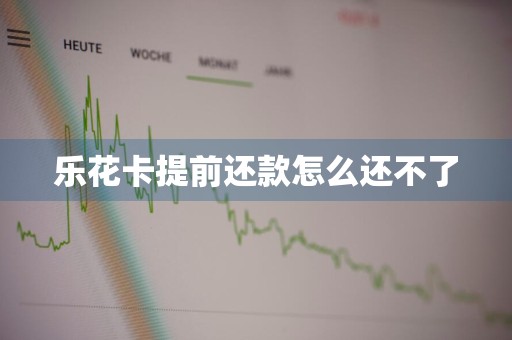 乐花卡提前还款怎么还不了