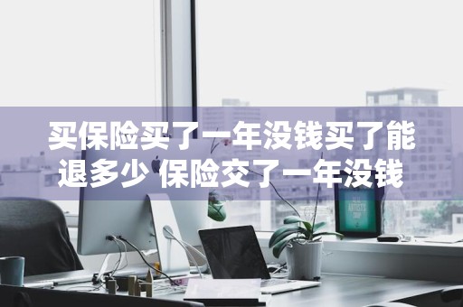 买保险买了一年没钱买了能退多少 保险交了一年没钱交了怎么办