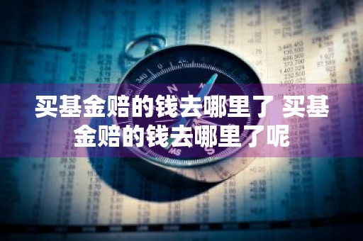 买基金赔的钱去哪里了 买基金赔的钱去哪里了呢