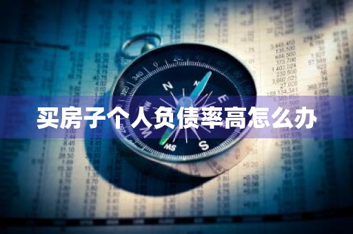 买房子个人负债率高怎么办