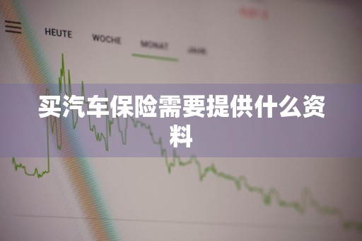 买汽车保险需要提供什么资料
