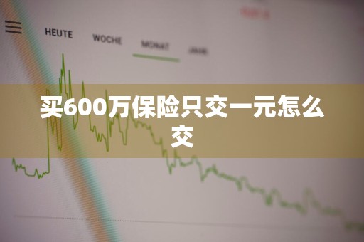 买600万保险只交一元怎么交