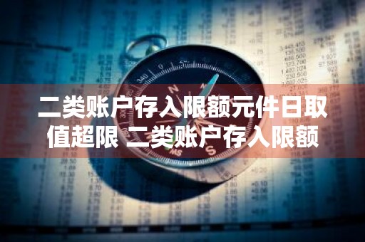 二类账户存入限额元件日取值超限 二类账户存入限额元件日取值超限什么意思