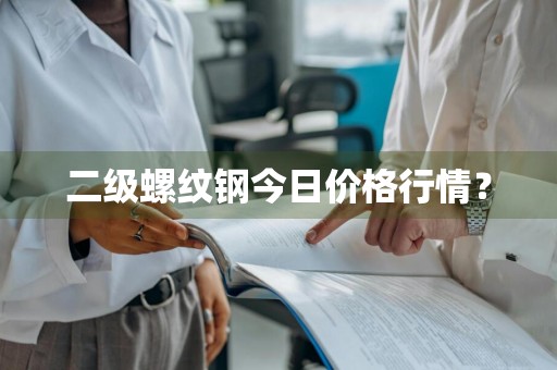 二级螺纹钢今日价格行情？