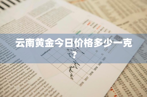 云南黄金今日价格多少一克？