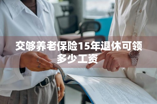 交够养老保险15年退休可领多少工资 