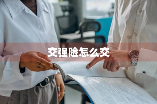 交强险怎么交
