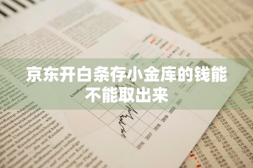 京东开白条存小金库的钱能不能取出来